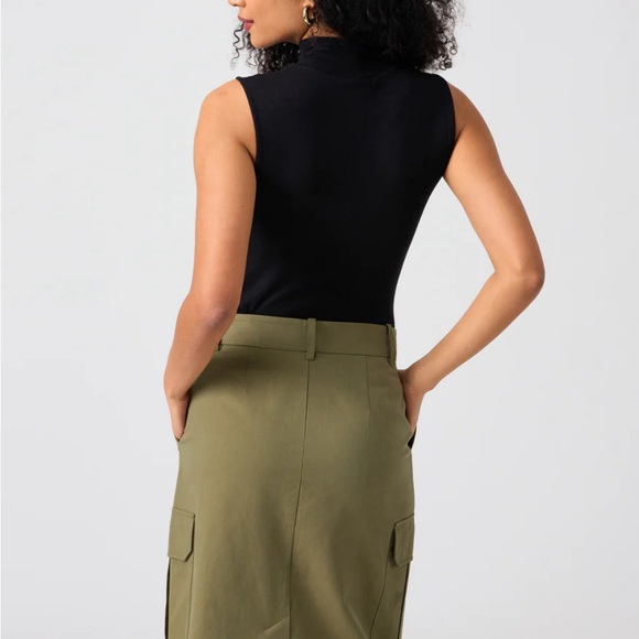 Sanctuary Essentials Sleeveless Mock Neck Tank Black Size Large. Worn Once EUC! - Picture 2 of 10